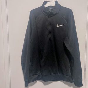 Mens Nike zipper pullover/size Large/Black